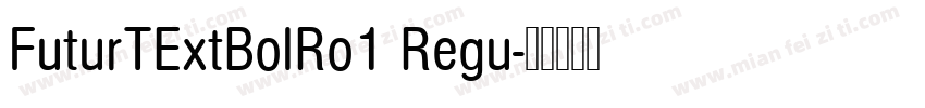FuturTExtBolRo1 Regu字体转换